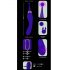 Javida - 2u1 punjivi set za stimulator klitora i vibrator (ljubičasti)