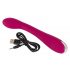 SMILE G-spot - punjivi, rebrasti G-točka vibrator (ljubičasti)