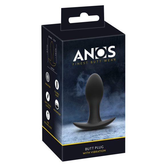 ANOS - vodootporni analni vibrator na baterije (crni) 