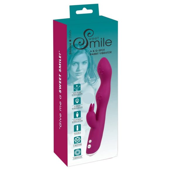 SMILE - fleksibilni vibrator za A i G točku klitorisa (ljubičasti) 