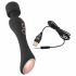 You2Toys CUPA Wand - punjivi vibrator za masažu 2u1 (crni) 