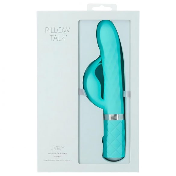 Pillow Talk Lively - punjivi vibrator za klitor (tirkiz) 