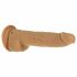 Naked Addiction Thrusting 9 - radio, vibrator za potiskivanje - tamni (23 cm) 