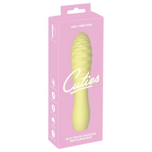 Cuties Mini 3 - punjivi, vodootporni, mace vibrator (žuti) 