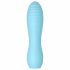 Cuties Mini 3 - punjivi, vodootporni, plisirani vibrator (tirkizna) 