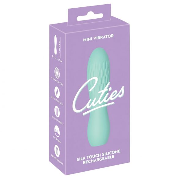 Cuties Mini 3 - bežični, vodootporan, geometrijski vibrator (zeleni) 