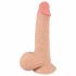 Nature Skin - dildo s kožom - 19cm (prirodna) 