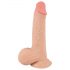 Nature Skin - dildo s kožom - 19cm (prirodna) 