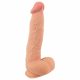 Natute Koža - dildo s kožom - 25cm (prirodna boja)