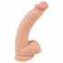 Natute Koža - dildo s kožom - 25cm (prirodna boja)