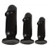 Anos Trainig Kit - analni dildo set (3 dijela) - crni 