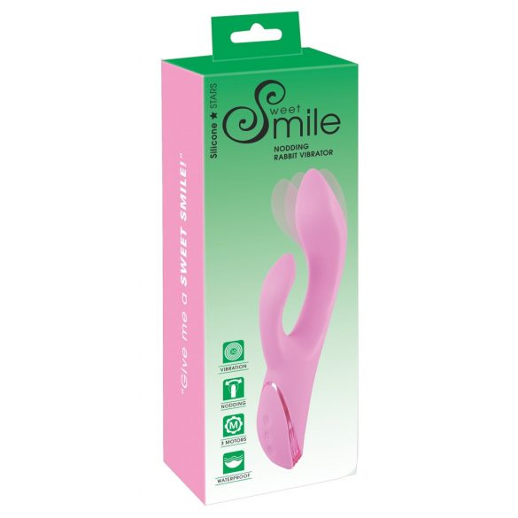 SMILE Nodding - punjiva, klitoralna ruka, vibrator za kimanje (roza) 