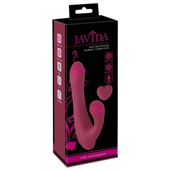 Javida - bežični, radio, klitoralni rotirajući vibrator (crveni) 