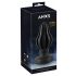 ANOS - super mekani, rebrasti analni dildo - 7cm (crni) 