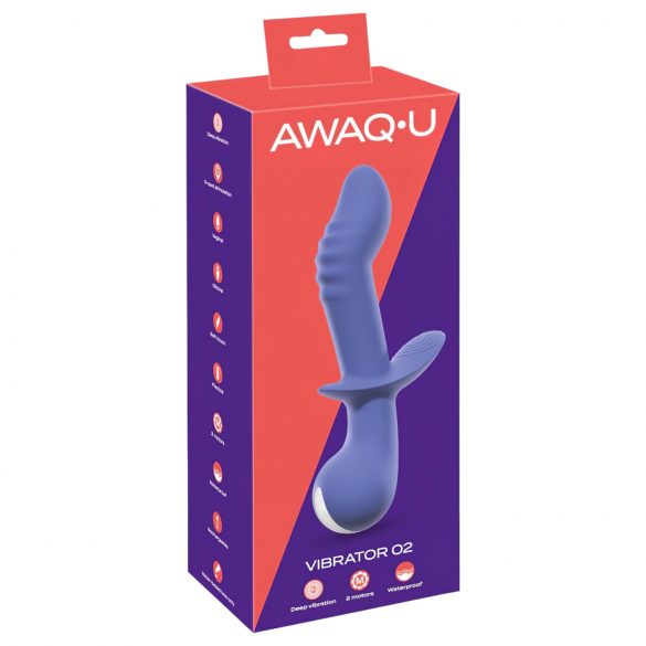 AWAQ.U 2 - punjivi G-točka vibrator s 2 motora (ljubičasti)