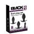 Black Velvet - set bežičnih analnih vibratora - 3 dijela (crni) 