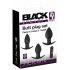 Black Velvet - set bežičnih analnih vibratora - 3 dijela (crni) 