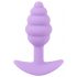 Cuties Mini čep za guzu - silikonski analni dildo - ljubičast (2,8 cm) 