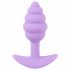 Cuties Mini čep za guzu - silikonski analni dildo - ljubičast (2,8 cm) 