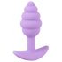 Cuties Mini čep za guzu - silikonski analni dildo - ljubičast (2,8 cm) 