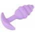 Cuties Mini čep za guzu - silikonski analni dildo - ljubičast (2,8 cm) 