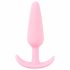 Cuties Mini Butt Plug - silikonski analni dildo - roza (2,1 cm) 