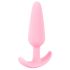 Cuties Mini Butt Plug - silikonski analni dildo - roza (2,1 cm) 