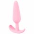 Cuties Mini Butt Plug - silikonski analni dildo - roza (2,1 cm) 