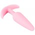 Cuties Mini Butt Plug - silikonski analni dildo - roza (2,1 cm) 