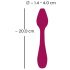 You2Toys Rosenrot - savitljivi vibrator za G-točku pupoljak ruže (crveni) 