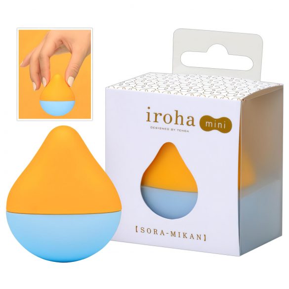 TENGA Iroha mini - mini vibrator za klitoris (narančasto-plavi) 