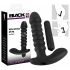 Black Velvet plisirani vibrator - srednji (crni) 