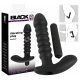 Black Velvet plisirani vibrator - srednji (crni) 