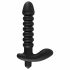 Black Velvet plisirani vibrator - srednji (crni) 