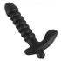 Black Velvet plisirani vibrator - srednji (crni) 