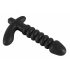 Black Velvet plisirani vibrator - srednji (crni) 