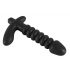 Black Velvet plisirani vibrator - srednji (crni) 