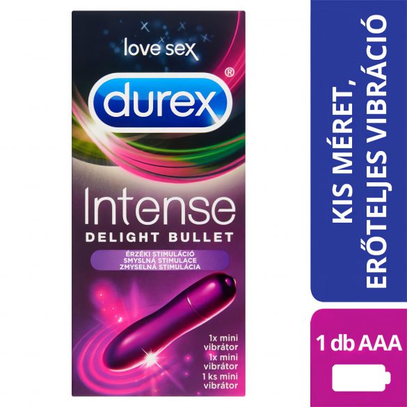 Durex Intense Delight Bullet - mini stick vibrator (ljubičasti) 