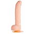 One Touch 8 - Silikonski vibrator za testise (prirodni) 