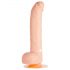 One Touch 8 - Silikonski vibrator za testise (prirodni) 