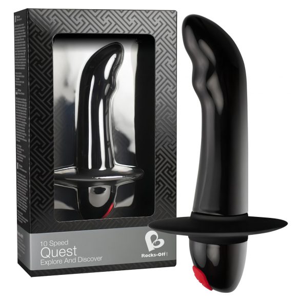 Quest - 10 Rhythm Vibrator za prostatu za početnike (crni) 