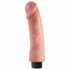 King Cock 9 savitljivi, ljepljivi vibrator (23 cm) - prirodan 