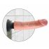 King Cock 9 savitljivi, ljepljivi vibrator (23 cm) - prirodan 