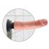 King Cock 9 savitljivi, ljepljivi vibrator (23 cm) - prirodan 