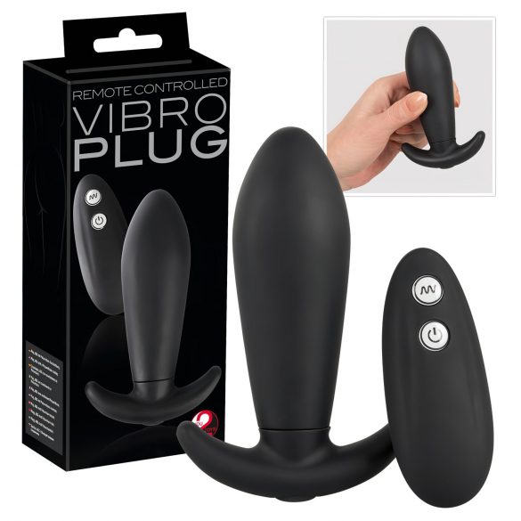 You2Toys - Vibro Plug - radio analni vibrator (crni) 