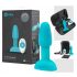 b-Vibe Rimming - rotirajući biserni analni vibrator (tirkizna) 