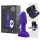 b-Vibe Rimming - rotirajući analni vibrator s kuglicama (ljubičasti)