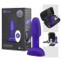 b-Vibe Rimming - rotirajući biserni analni vibrator (ljubičasti) 