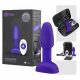 b-Vibe Rimming - rotirajući analni vibrator s kuglicama (ljubičasti)