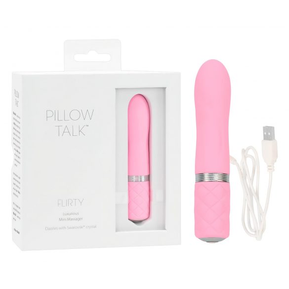 Pillow Talk Flirty - bežični štapni vibrator (ružičasti) 